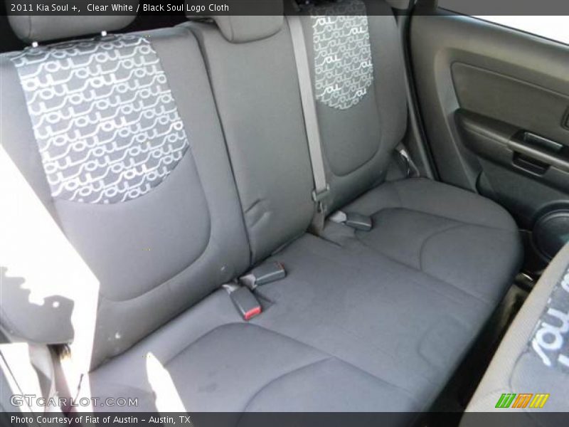 Clear White / Black Soul Logo Cloth 2011 Kia Soul +