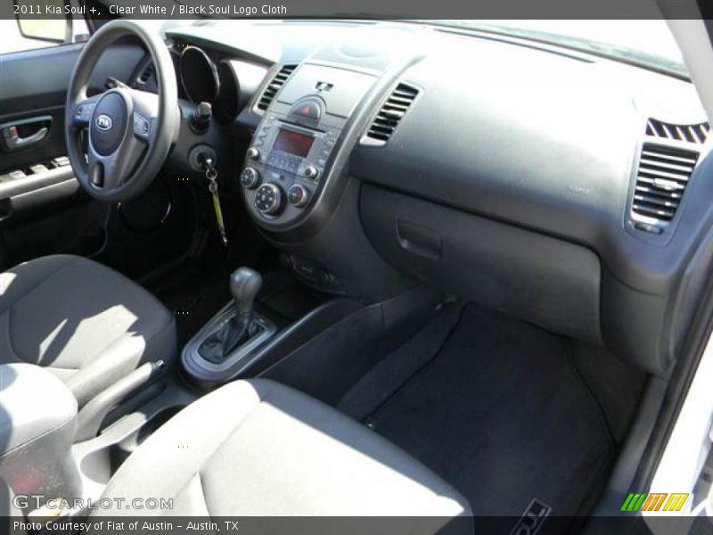Clear White / Black Soul Logo Cloth 2011 Kia Soul +