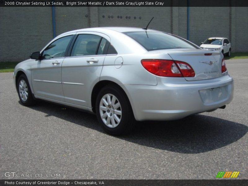 Bright Silver Metallic / Dark Slate Gray/Light Slate Gray 2008 Chrysler Sebring LX Sedan