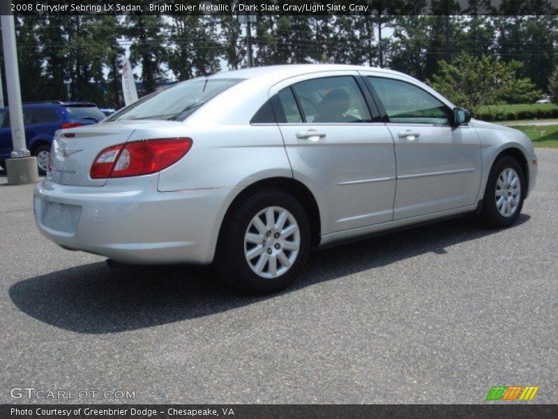 Bright Silver Metallic / Dark Slate Gray/Light Slate Gray 2008 Chrysler Sebring LX Sedan