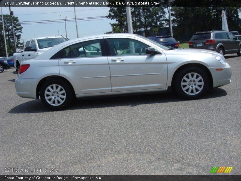 Bright Silver Metallic / Dark Slate Gray/Light Slate Gray 2008 Chrysler Sebring LX Sedan