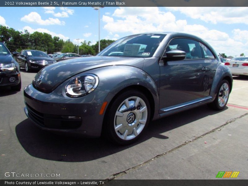 Platinum Gray Metallic / Titan Black 2012 Volkswagen Beetle 2.5L