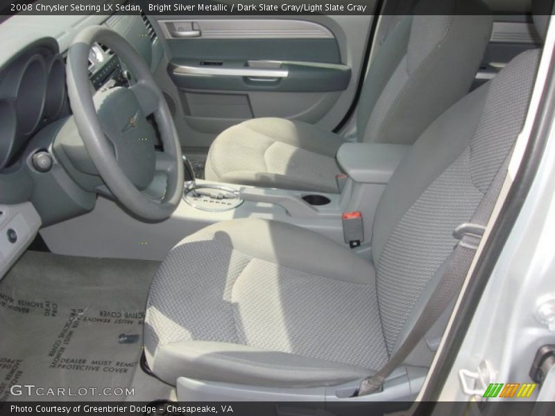 Bright Silver Metallic / Dark Slate Gray/Light Slate Gray 2008 Chrysler Sebring LX Sedan