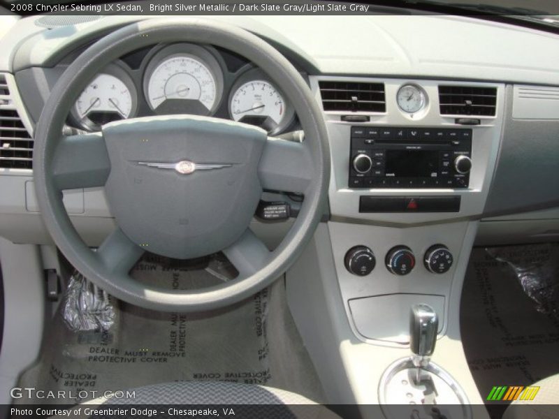 Bright Silver Metallic / Dark Slate Gray/Light Slate Gray 2008 Chrysler Sebring LX Sedan