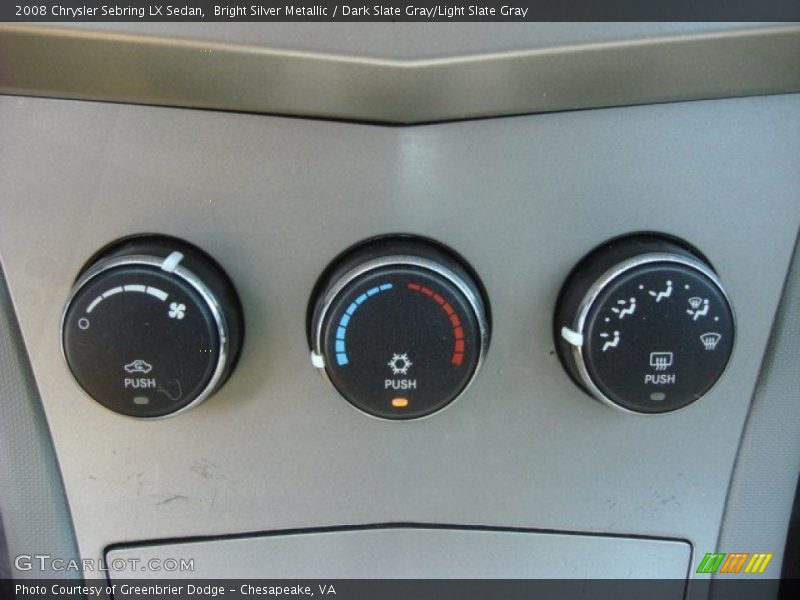 Bright Silver Metallic / Dark Slate Gray/Light Slate Gray 2008 Chrysler Sebring LX Sedan