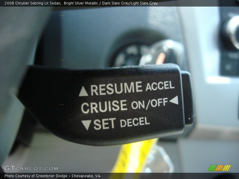 Bright Silver Metallic / Dark Slate Gray/Light Slate Gray 2008 Chrysler Sebring LX Sedan