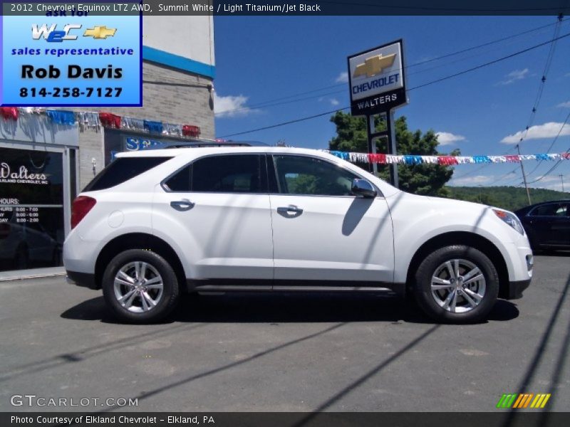 Summit White / Light Titanium/Jet Black 2012 Chevrolet Equinox LTZ AWD