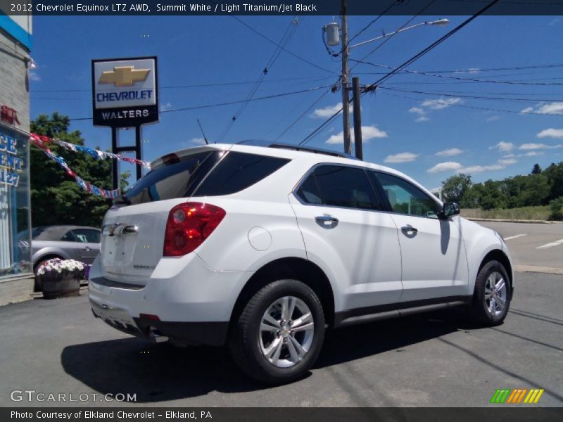 Summit White / Light Titanium/Jet Black 2012 Chevrolet Equinox LTZ AWD