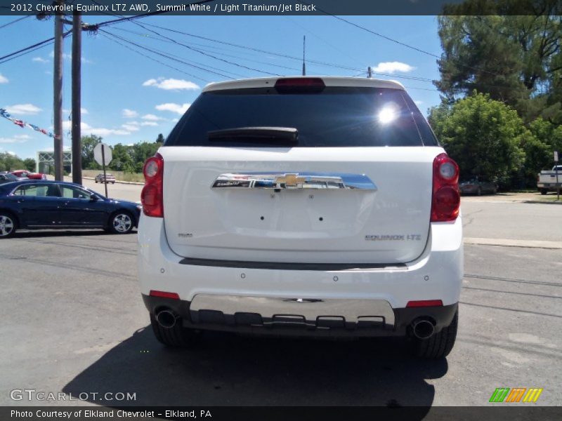 Summit White / Light Titanium/Jet Black 2012 Chevrolet Equinox LTZ AWD