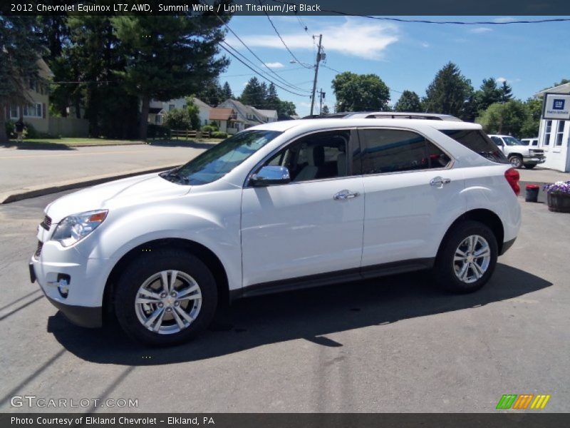Summit White / Light Titanium/Jet Black 2012 Chevrolet Equinox LTZ AWD