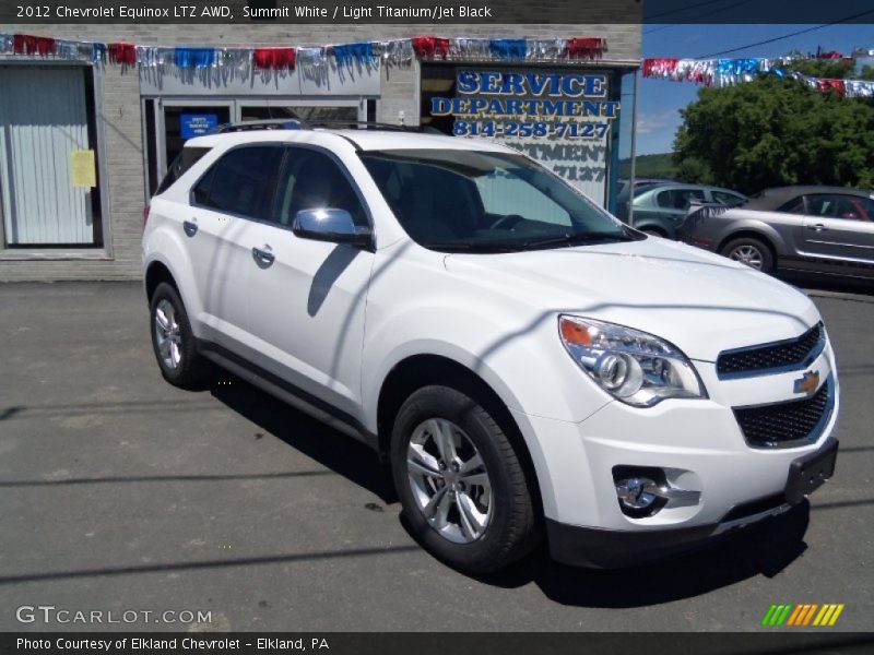 Summit White / Light Titanium/Jet Black 2012 Chevrolet Equinox LTZ AWD