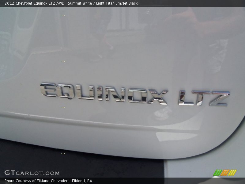 Summit White / Light Titanium/Jet Black 2012 Chevrolet Equinox LTZ AWD
