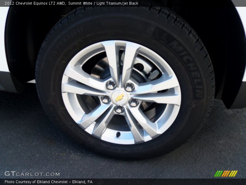 Summit White / Light Titanium/Jet Black 2012 Chevrolet Equinox LTZ AWD