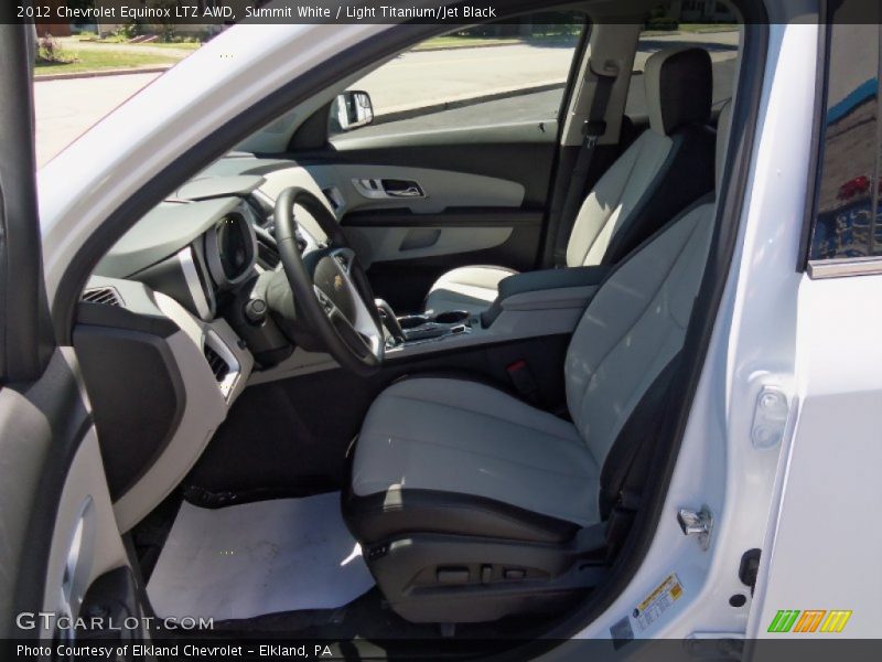 Summit White / Light Titanium/Jet Black 2012 Chevrolet Equinox LTZ AWD