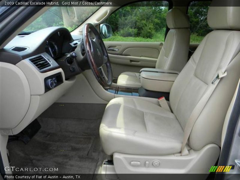 Front Seat of 2009 Escalade Hybrid