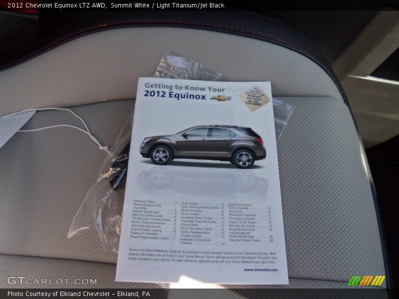 Summit White / Light Titanium/Jet Black 2012 Chevrolet Equinox LTZ AWD