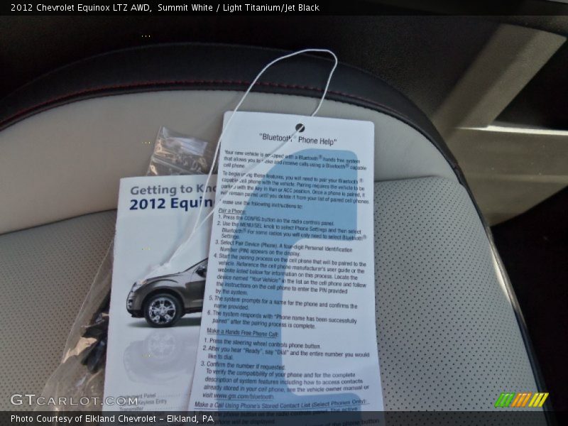Summit White / Light Titanium/Jet Black 2012 Chevrolet Equinox LTZ AWD