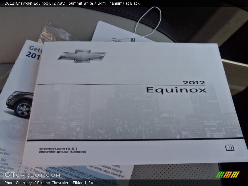 Summit White / Light Titanium/Jet Black 2012 Chevrolet Equinox LTZ AWD