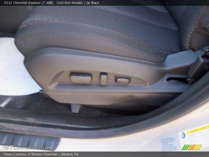 Gold Mist Metallic / Jet Black 2012 Chevrolet Equinox LT AWD