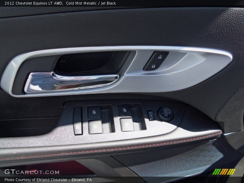 Gold Mist Metallic / Jet Black 2012 Chevrolet Equinox LT AWD