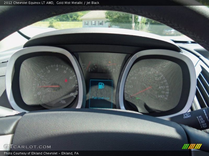 Gold Mist Metallic / Jet Black 2012 Chevrolet Equinox LT AWD