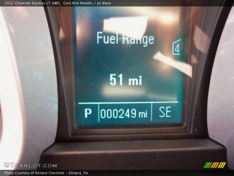 Gold Mist Metallic / Jet Black 2012 Chevrolet Equinox LT AWD