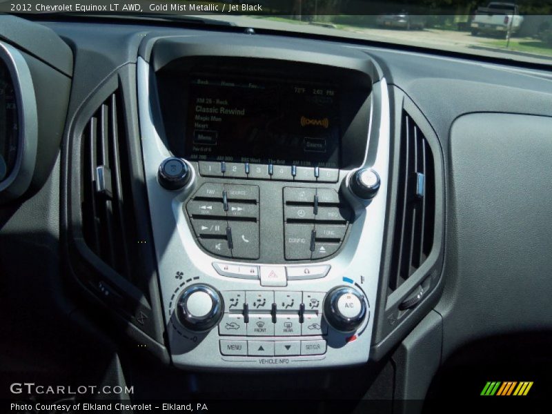 Gold Mist Metallic / Jet Black 2012 Chevrolet Equinox LT AWD
