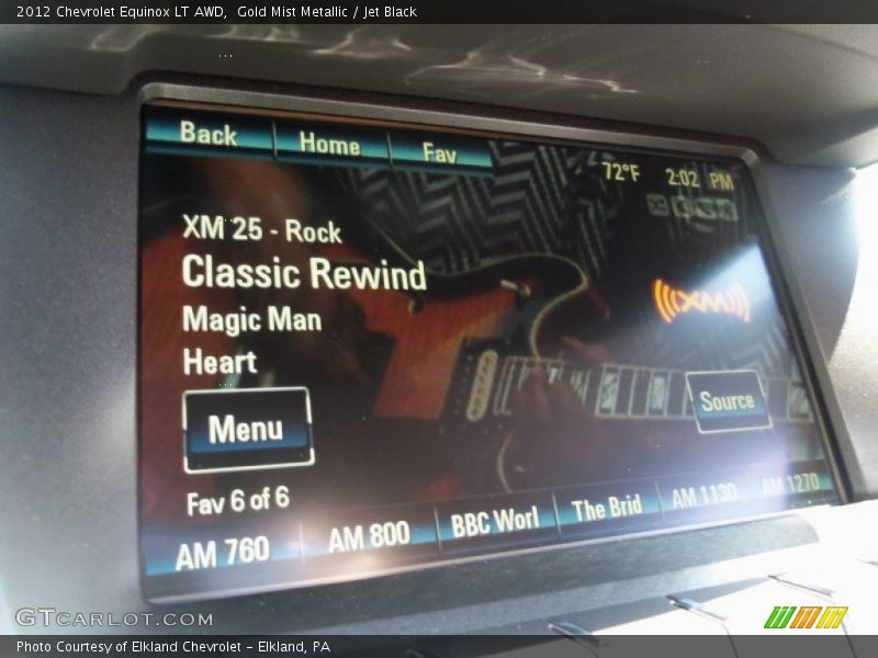 Gold Mist Metallic / Jet Black 2012 Chevrolet Equinox LT AWD