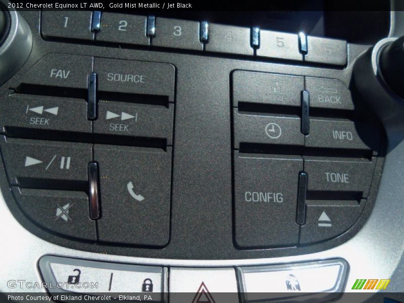 Gold Mist Metallic / Jet Black 2012 Chevrolet Equinox LT AWD