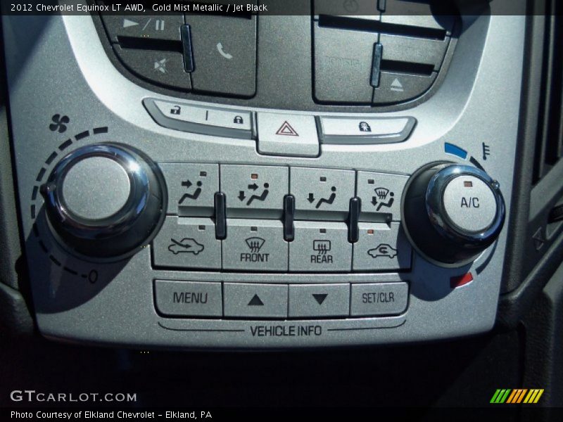 Gold Mist Metallic / Jet Black 2012 Chevrolet Equinox LT AWD
