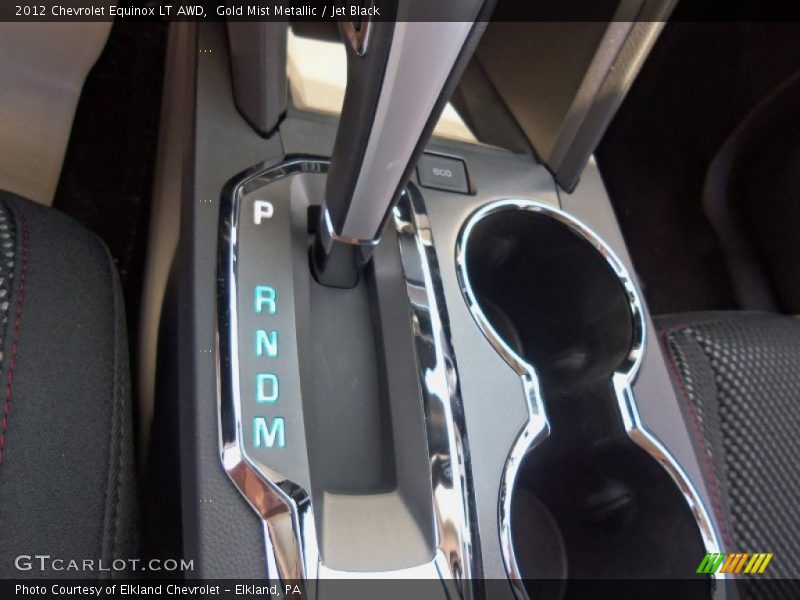 Gold Mist Metallic / Jet Black 2012 Chevrolet Equinox LT AWD
