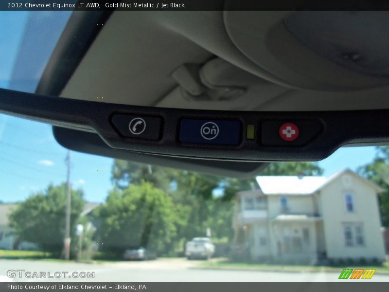 Gold Mist Metallic / Jet Black 2012 Chevrolet Equinox LT AWD