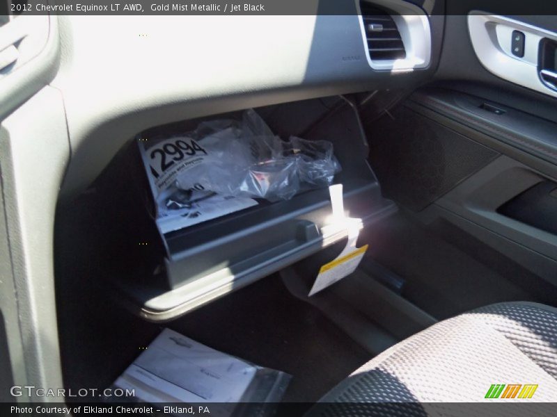 Gold Mist Metallic / Jet Black 2012 Chevrolet Equinox LT AWD