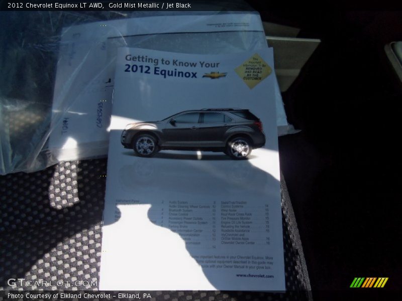 Gold Mist Metallic / Jet Black 2012 Chevrolet Equinox LT AWD