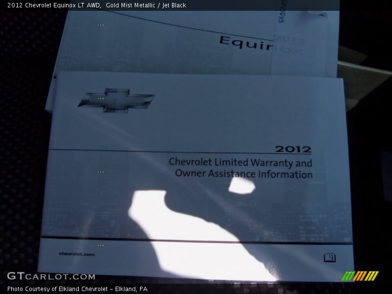 Gold Mist Metallic / Jet Black 2012 Chevrolet Equinox LT AWD