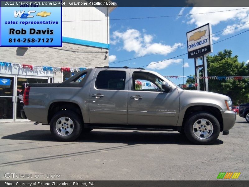 Graystone Metallic / Ebony 2012 Chevrolet Avalanche LS 4x4