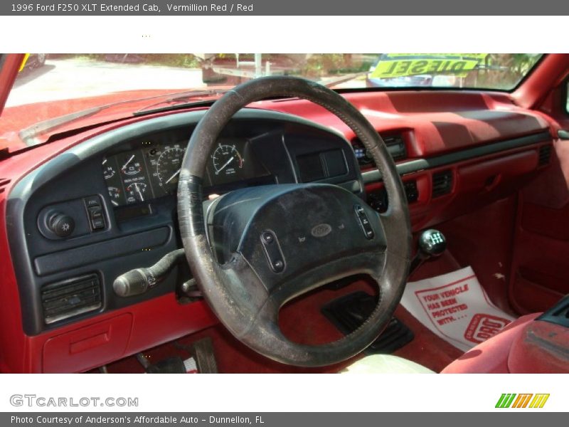 Dashboard of 1996 F250 XLT Extended Cab