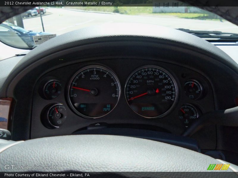 Graystone Metallic / Ebony 2012 Chevrolet Avalanche LS 4x4
