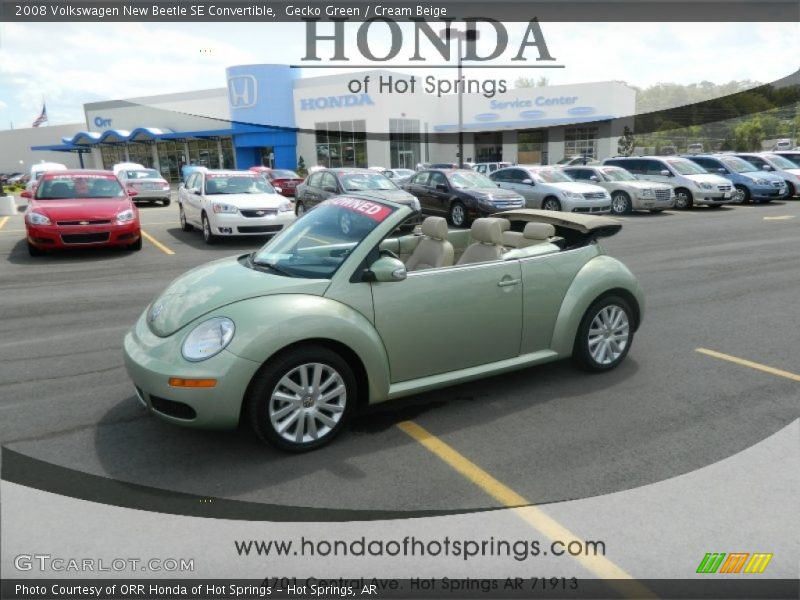 Gecko Green / Cream Beige 2008 Volkswagen New Beetle SE Convertible