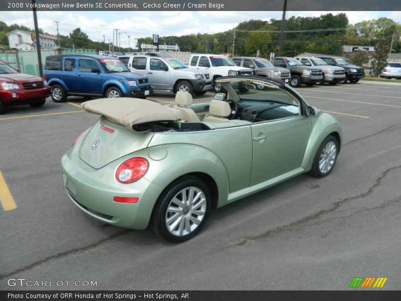 Gecko Green / Cream Beige 2008 Volkswagen New Beetle SE Convertible