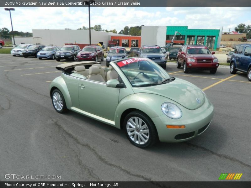 Gecko Green / Cream Beige 2008 Volkswagen New Beetle SE Convertible