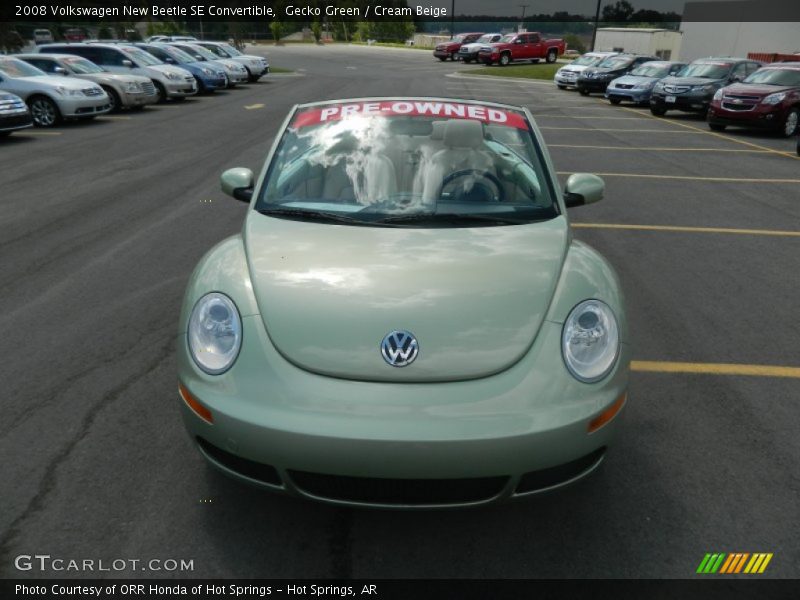 Gecko Green / Cream Beige 2008 Volkswagen New Beetle SE Convertible