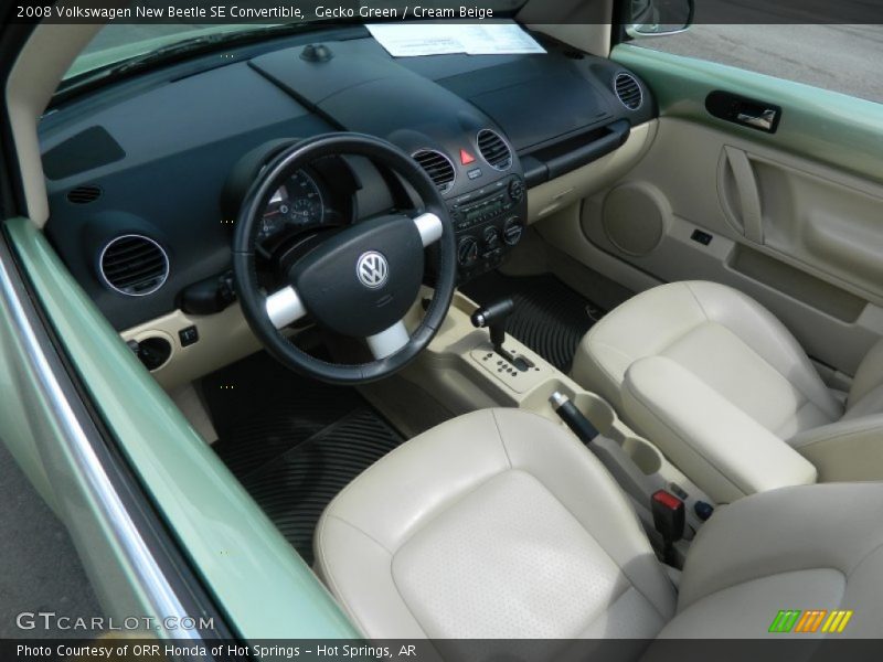 Gecko Green / Cream Beige 2008 Volkswagen New Beetle SE Convertible