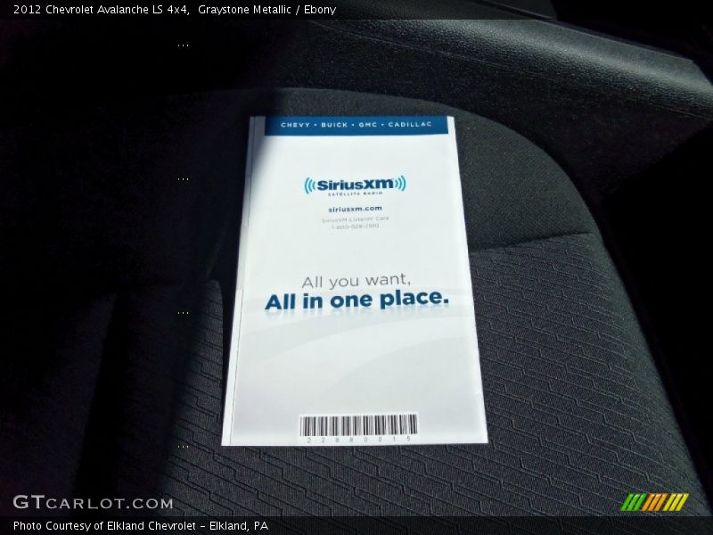 Graystone Metallic / Ebony 2012 Chevrolet Avalanche LS 4x4