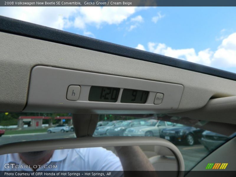 Gecko Green / Cream Beige 2008 Volkswagen New Beetle SE Convertible