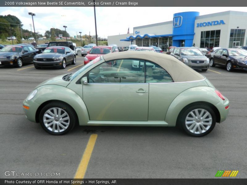 Gecko Green / Cream Beige 2008 Volkswagen New Beetle SE Convertible