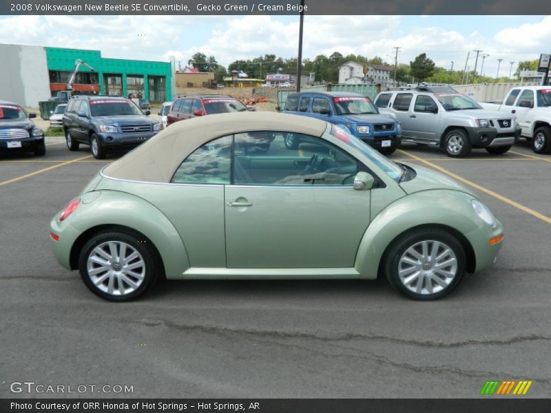 Gecko Green / Cream Beige 2008 Volkswagen New Beetle SE Convertible
