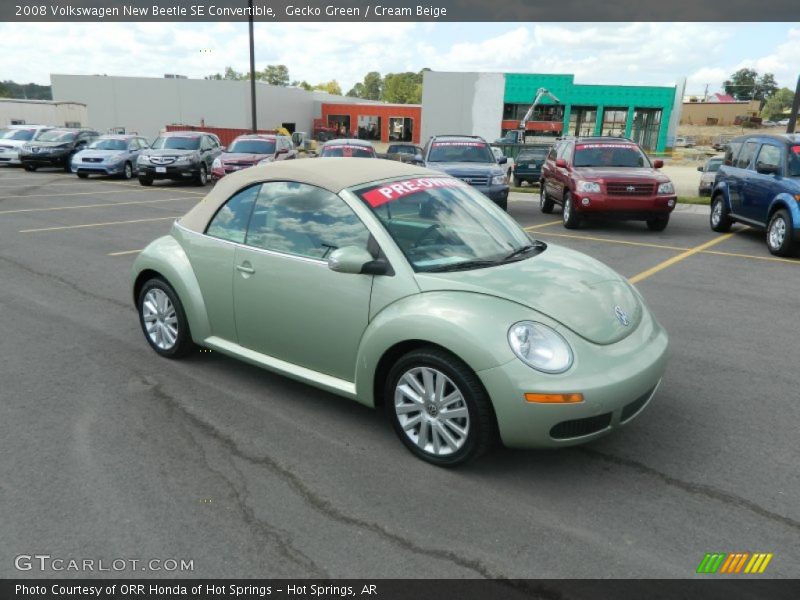 Gecko Green / Cream Beige 2008 Volkswagen New Beetle SE Convertible