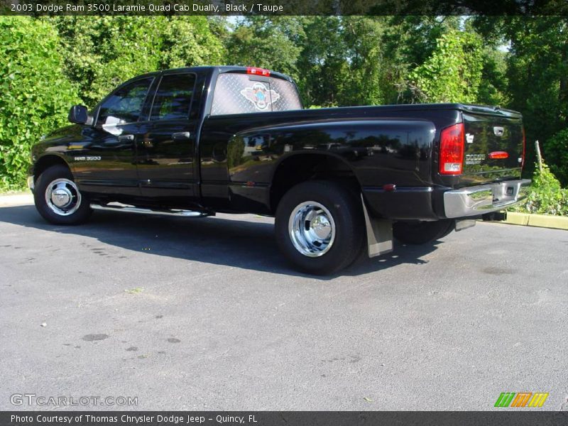 Black / Taupe 2003 Dodge Ram 3500 Laramie Quad Cab Dually