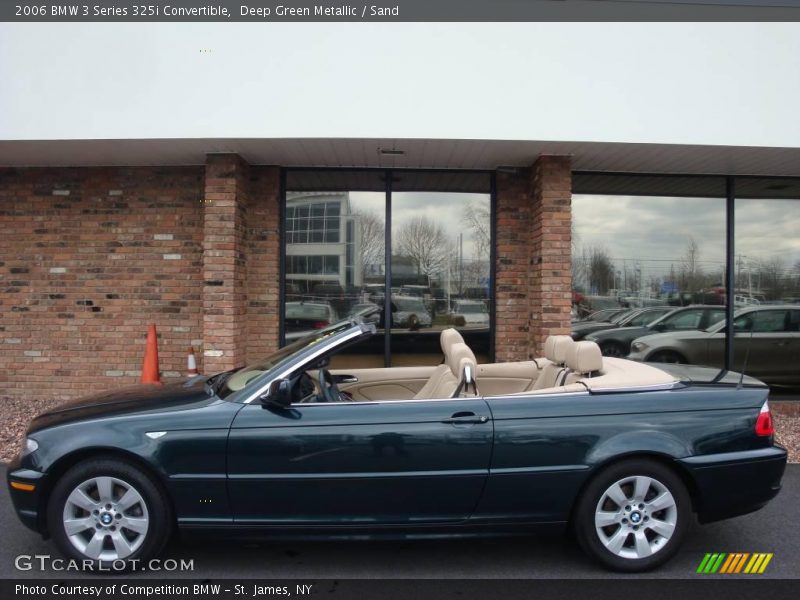 Deep Green Metallic / Sand 2006 BMW 3 Series 325i Convertible